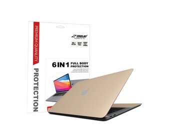 Zeelot 6 in 1 Full Body Protection With Screen Protector for MacBook Air 13" (A2289/A2338) - Gold