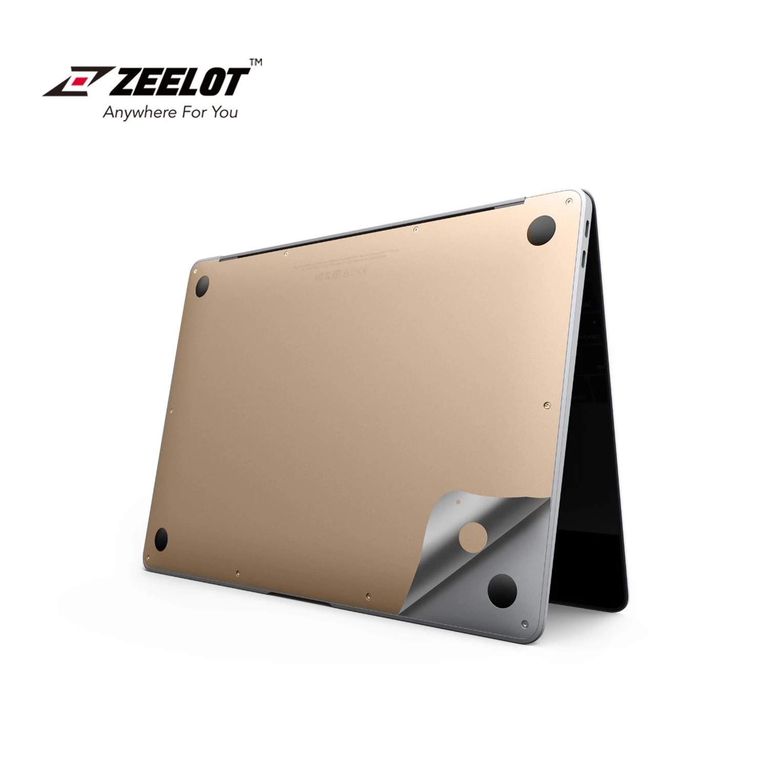 Zeelot 6 in 1 Full Body Protection With Screen Protector for MacBook Air 13" (A2289/A2338) - Gold
