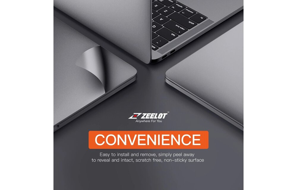 Zeelot 6 in 1 Full Body Protection With Screen Protector for MacBook Air 13" (A2289/A2338) - Gold