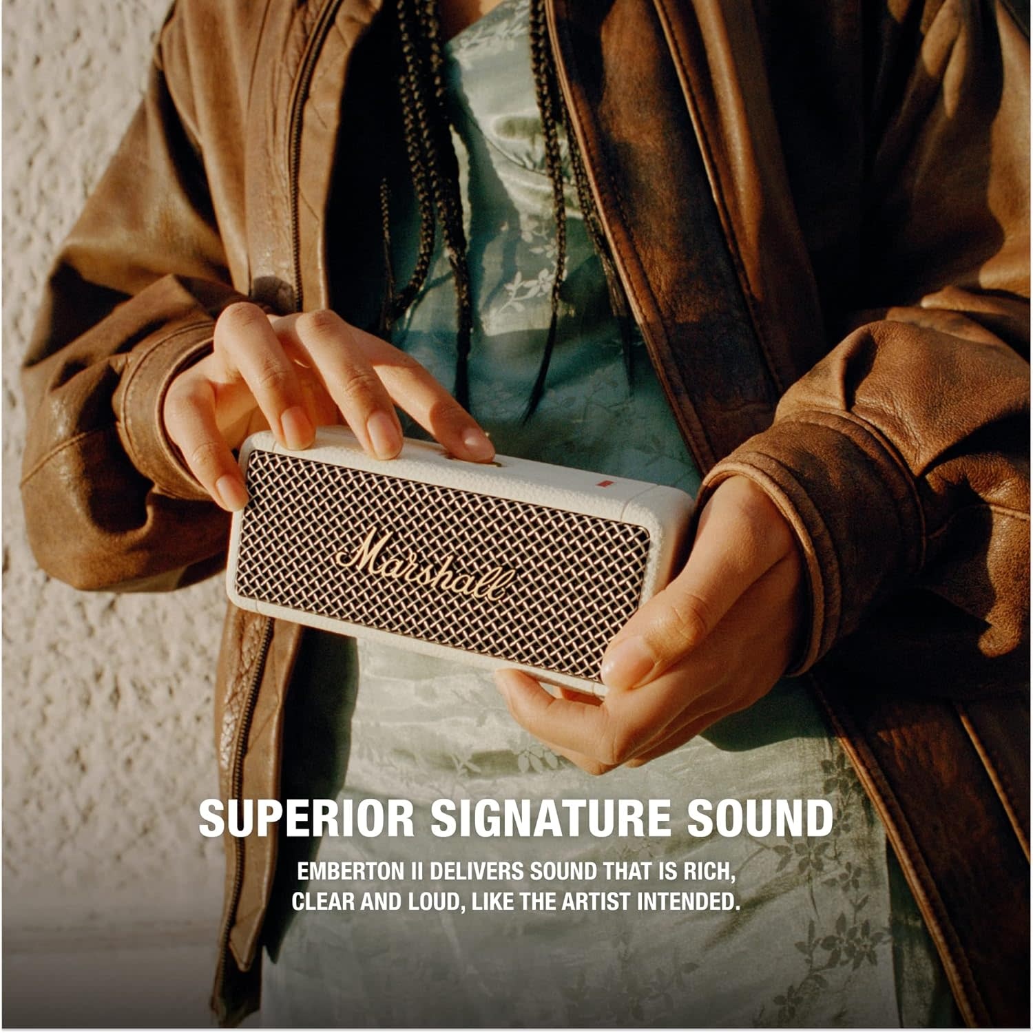 Marshall Emberton Bluetooth Speaker - Cream