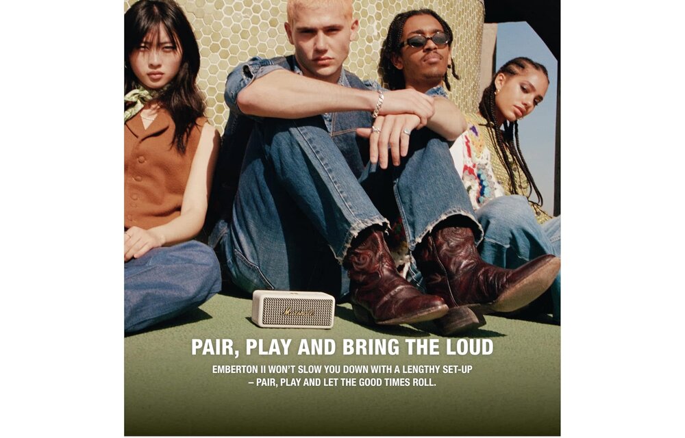 Marshall Emberton Bluetooth Speaker - Cream