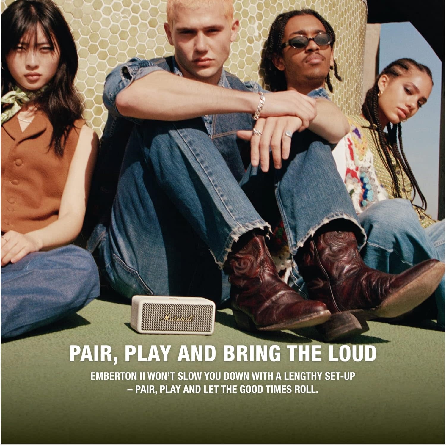 Marshall Emberton Bluetooth Speaker - Cream