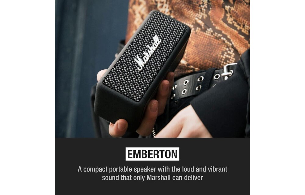 Marshall Emberton Bluetooth Speaker - Black