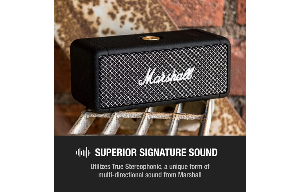 Marshall Emberton Bluetooth Speaker - Black