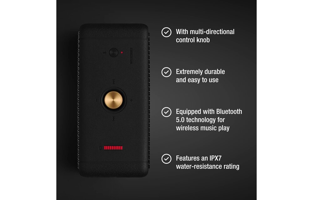 Marshall Emberton Bluetooth Speaker - Black