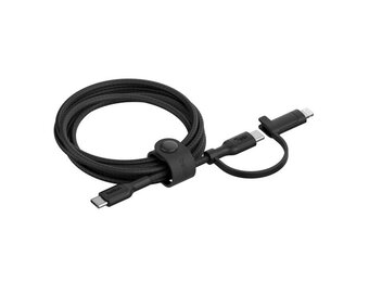 Belkin BoosCharge Pro 2 in 1 Cable with USB-C and Lightning Connector 1.5m - Black