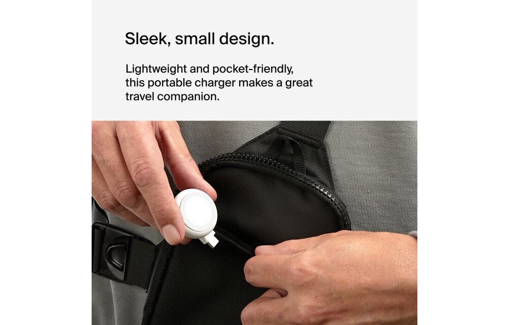 Belkin BoosCharge Portable USB-C Apple Watch Charger - White