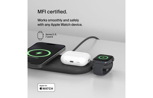 Belkin BoosCharge Portable USB-C Apple Watch Charger - Black