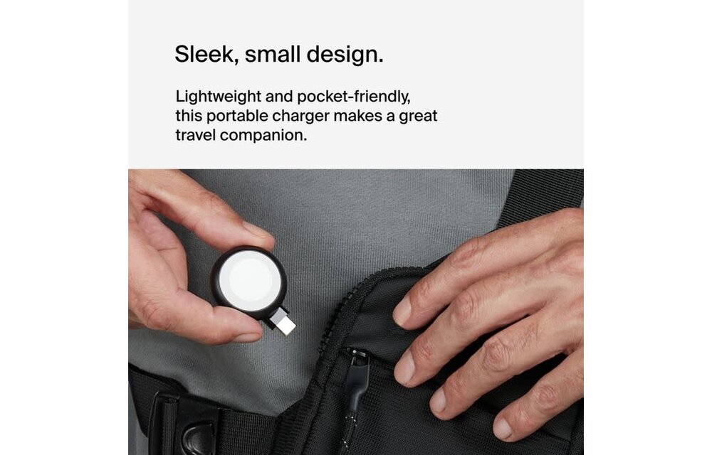 Belkin BoosCharge Portable USB-C Apple Watch Charger - Black