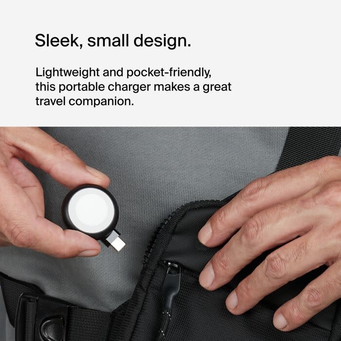 Belkin BoosCharge Portable USB-C Apple Watch Charger - Black