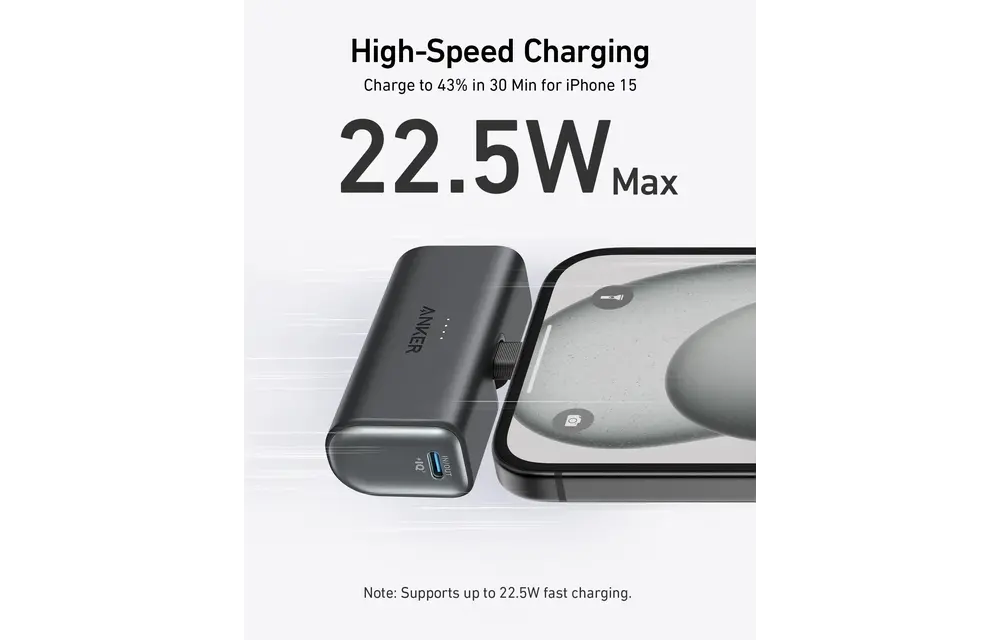 Anker Nano Power Bank USB-C 5000mAh - Black