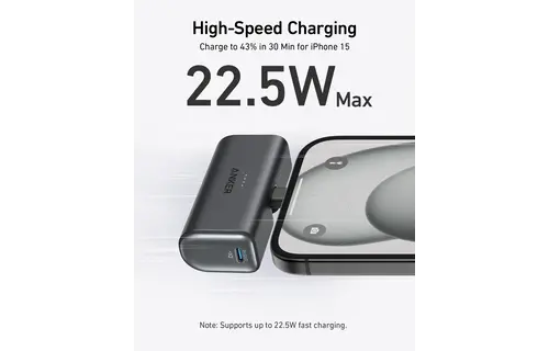 Anker Nano Power Bank USB-C 5000mAh - Black