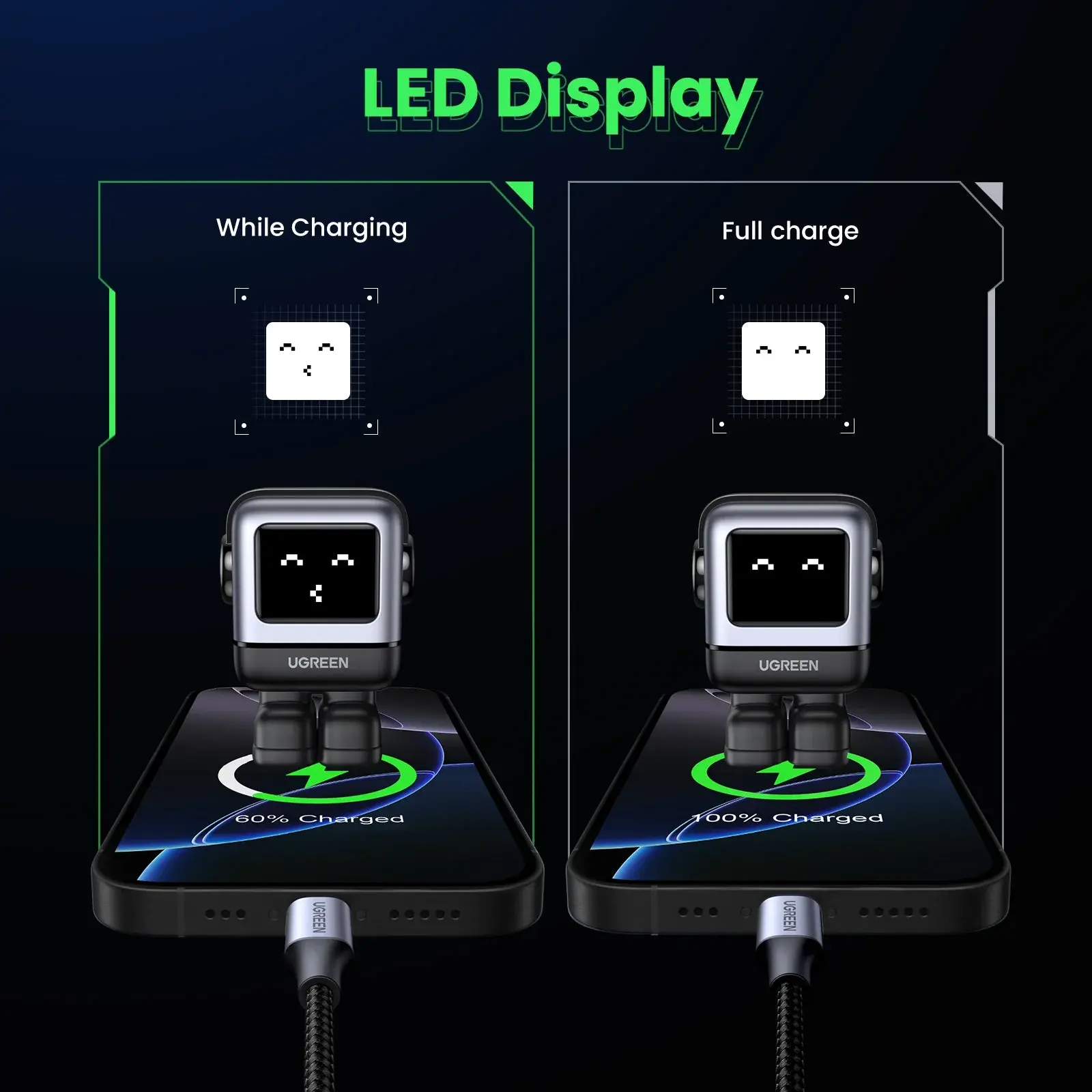Ugreen Nexode RG 3 Port Gan Fast Charger 65W - Black