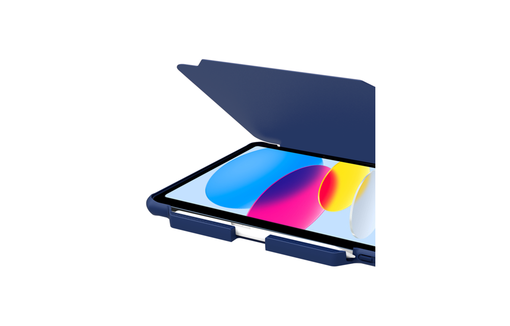 ITSKINS Hybrid R Solid Folio Case for iPad 11" (10th, 11th -Gen 2025) - Navy Blue
