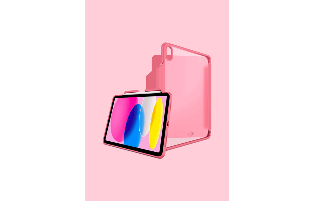 ITSKINS Hybrid R Solid Folio Case for iPad 11" (10th, 11th -Gen 2025) - Pink