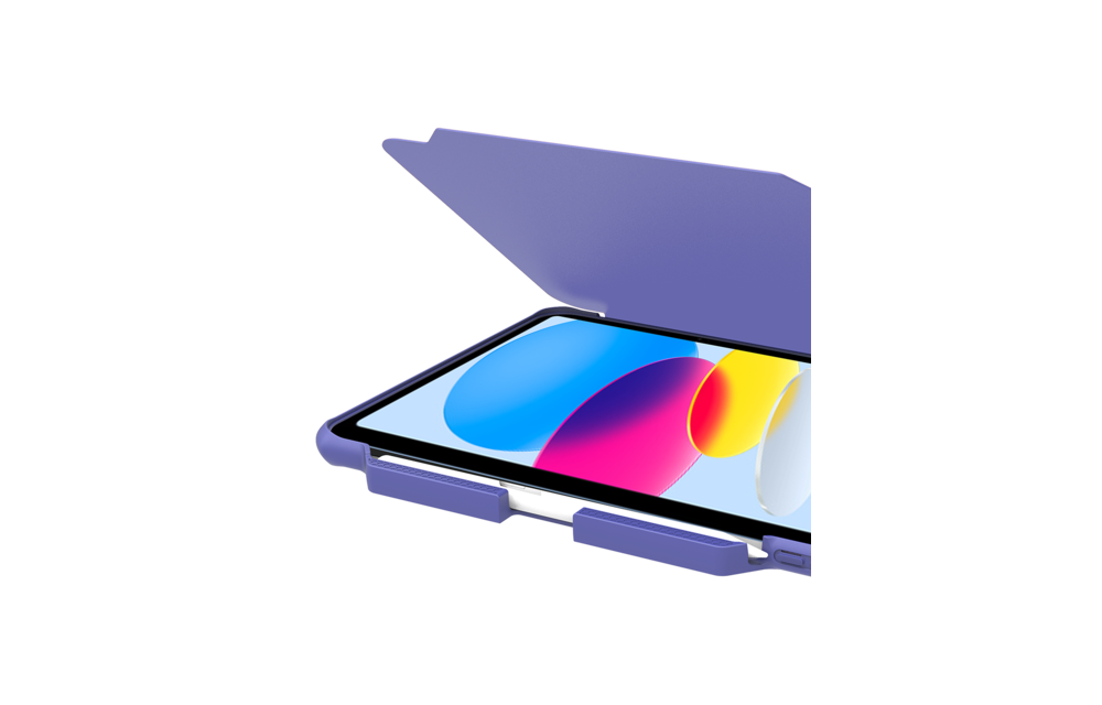 ITSKINS Hybrid R Solid Folio Case for iPad 11" (10th, 11th -Gen 2025) - Light Purple