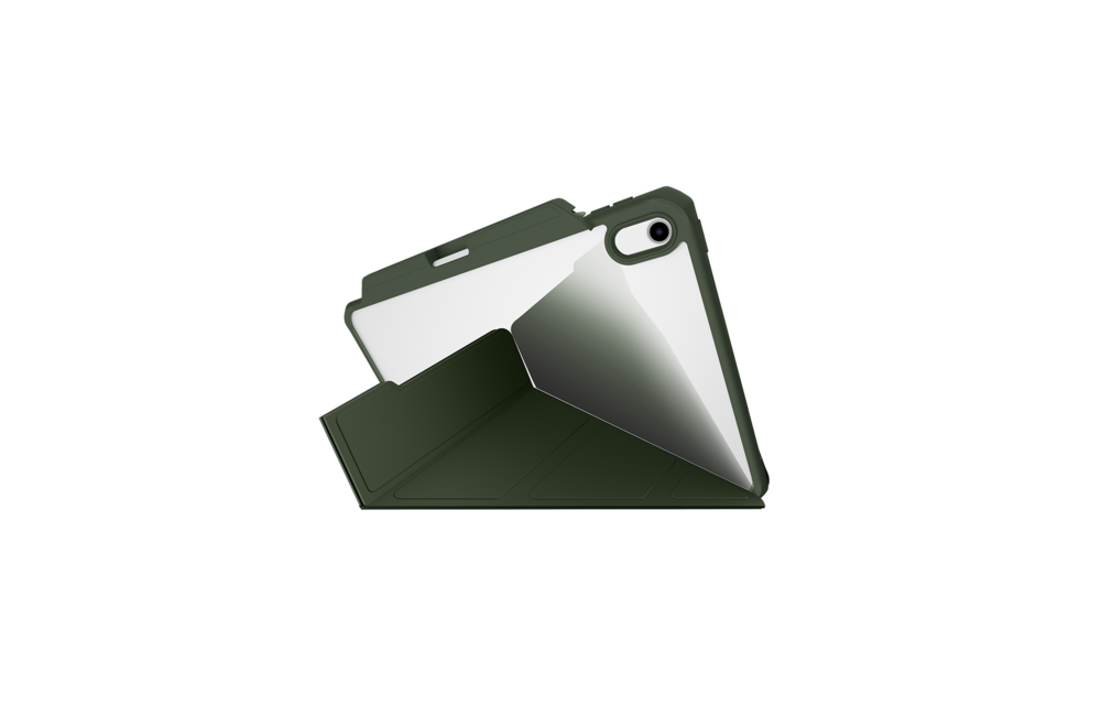 ITSKINS Hybrid R Solid Folio Case for iPad 11" (10th, 11th -Gen 2025) - Kaki