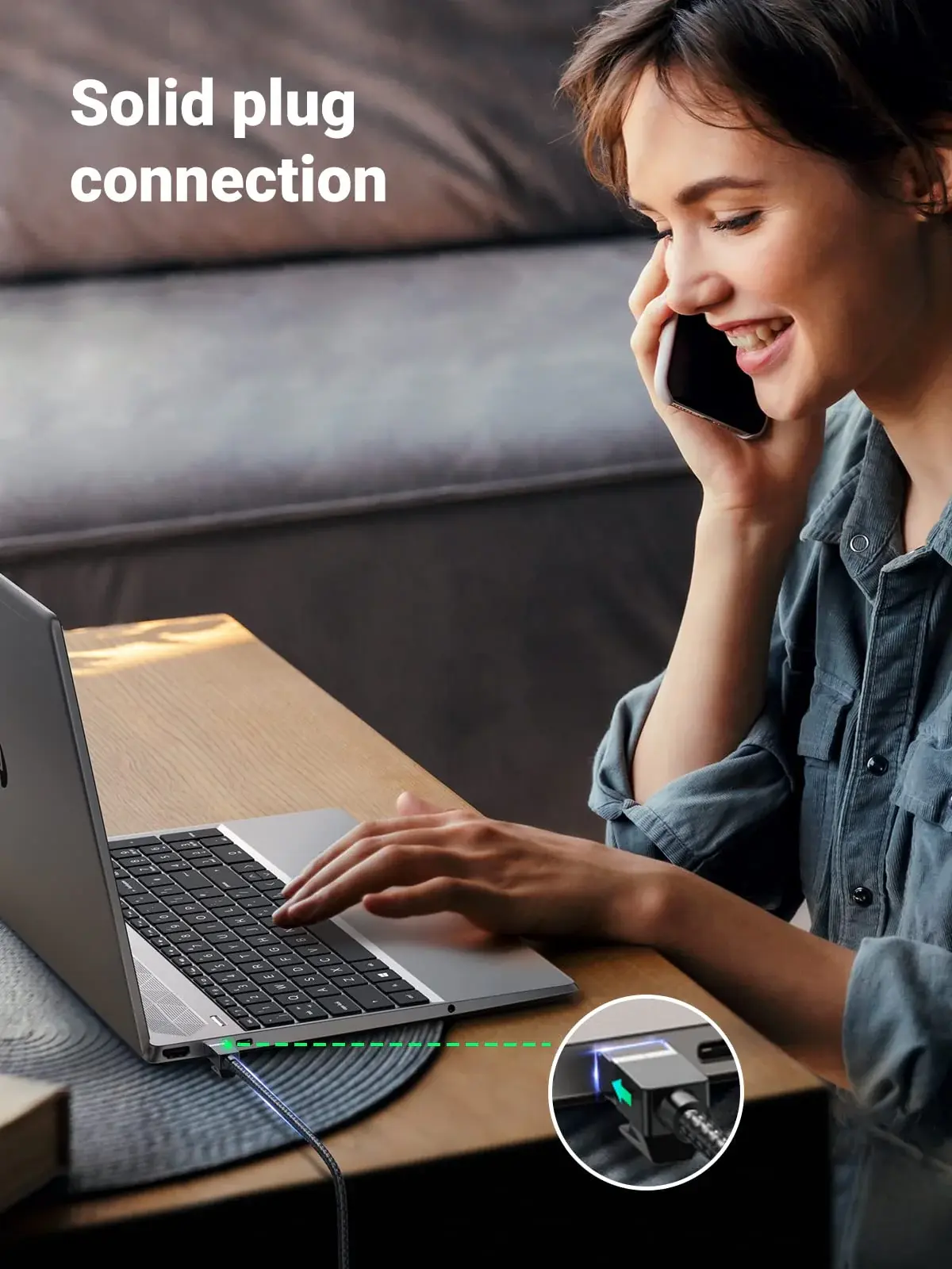 UGREEN Cat8/FTP Round Ethernet Cable 2M - Black