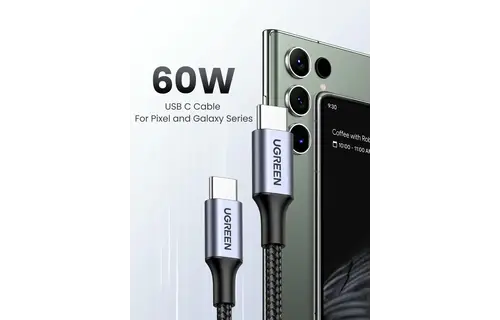 UGREEN USB-C to USB-C PD Fast Charging Cable 60W 2m - Black
