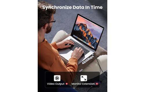 UGREEN USB-C to USB-C PD Fast Charging Cable 60W 2m - Black