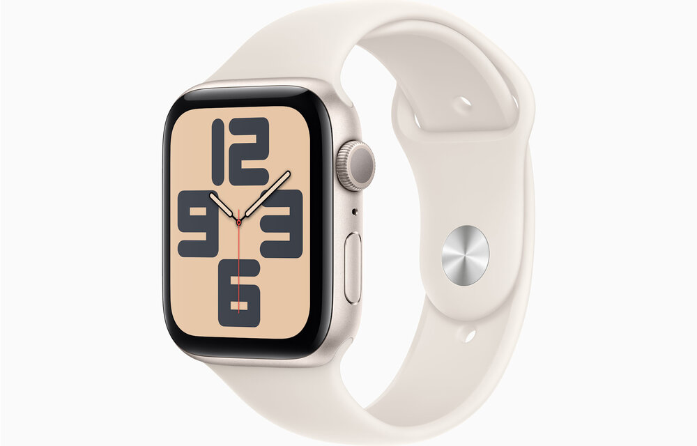 Apple Watch Series SE (Gen2) 44mm Aluminum Case with Sport Band (GPS) M/L - Starlight