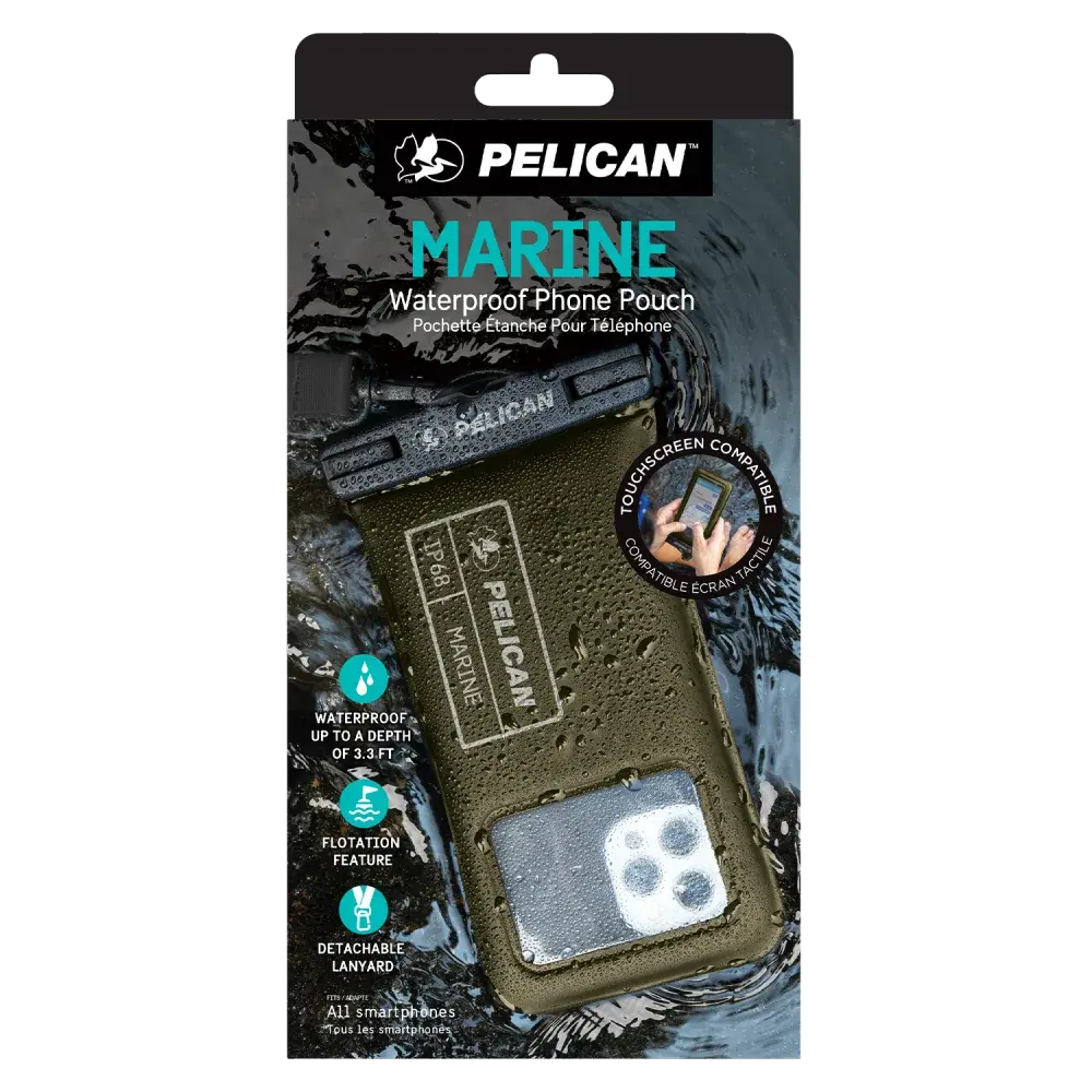 Pelican Marine Waterproof Floating Pouch - Olive Green