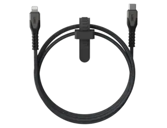 UAG Rugged Kevlar USB-C to Lightning 5ft (1.5m) Power Cable - Black and Grey