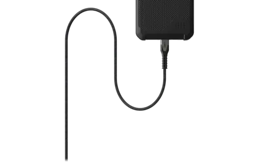 UAG Rugged Kevlar USB-C to Lightning 5ft (1.5m) Power Cable - Black and Grey