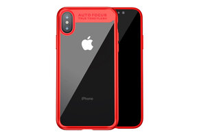 Baseus Ultra Slim Case for iPhone X/Xs - Clear/Red