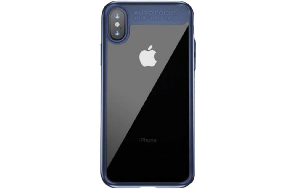 Baseus Ultra Slim Case for iPhone X/Xs - Clear/Blue
