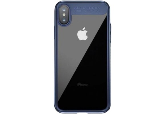 Baseus Ultra Slim Case for iPhone X/Xs - Clear/Blue
