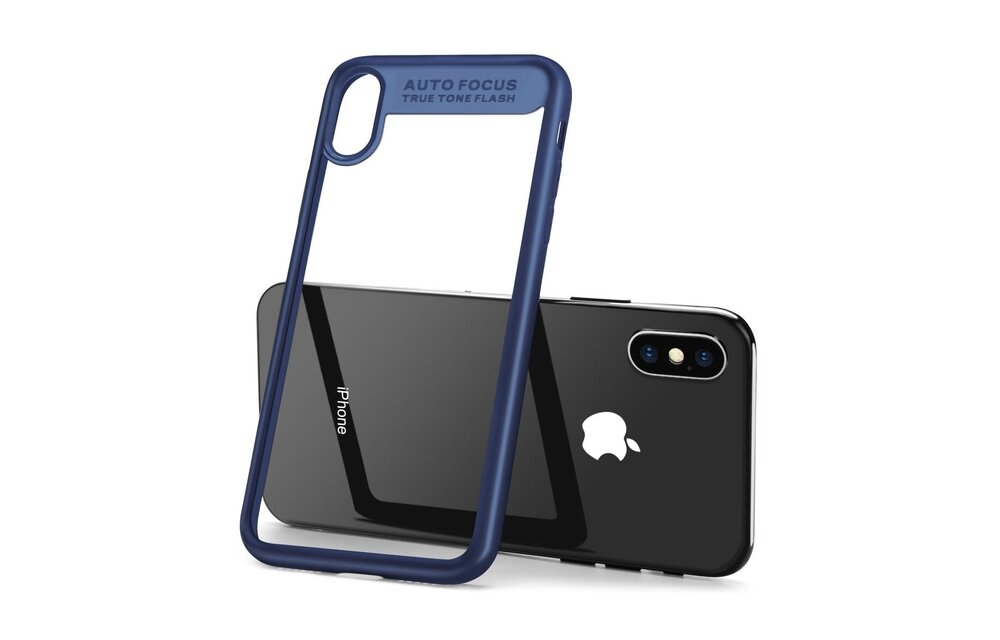 Baseus Ultra Slim Case for iPhone X/Xs - Clear/Blue