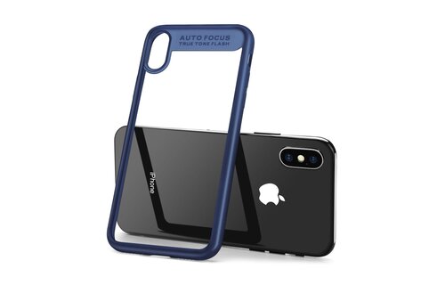 Baseus Ultra Slim Case for iPhone X/Xs - Clear/Blue