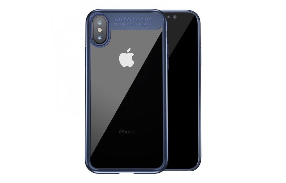 Baseus Ultra Slim Case for iPhone X/Xs - Clear/Blue