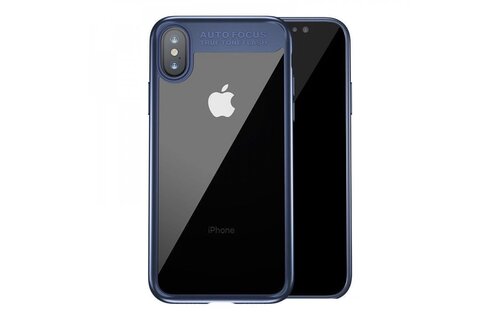 Baseus Ultra Slim Case for iPhone X/Xs - Clear/Blue