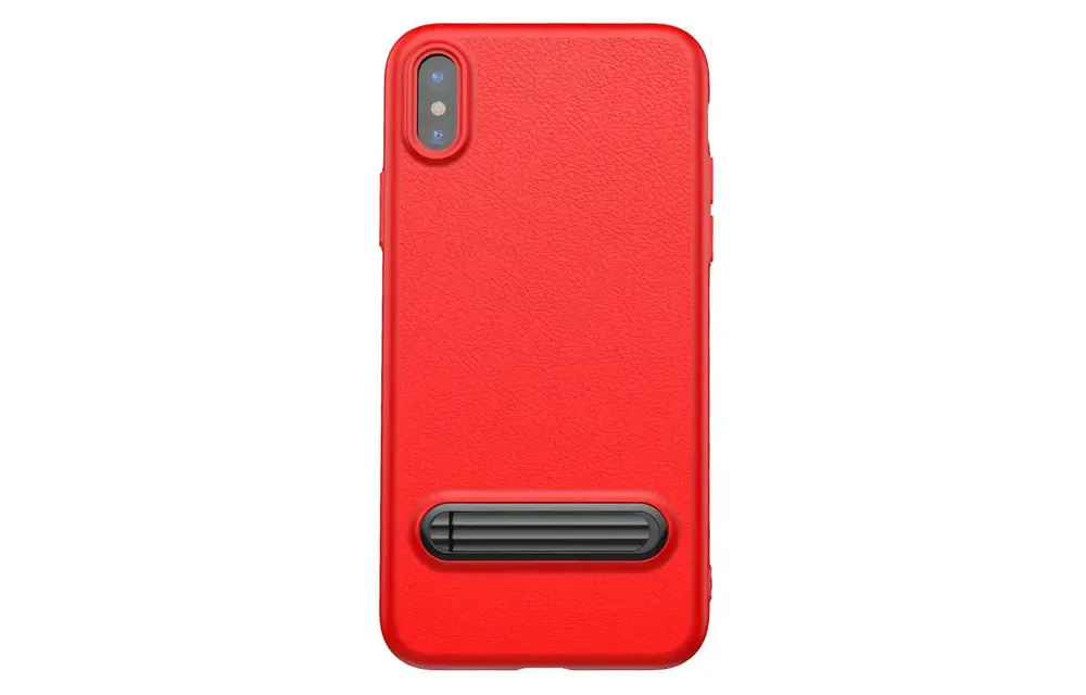 Baseus Happy Watching Supporting Case With Stent for iPhone X/Xs - Red