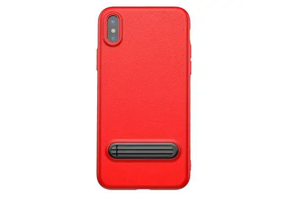 Baseus Happy Watching Supporting Case With Stent for iPhone X/Xs - Red