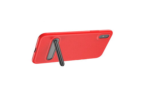 Baseus Happy Watching Supporting Case With Stent for iPhone X/Xs - Red
