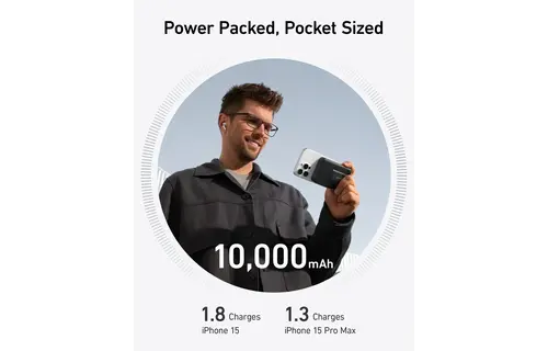 Anker MagGo Power Bank 10K with Stand & Smart Display 10,000mAh - Black