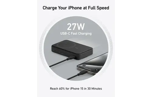 Anker MagGo Power Bank 10K with Stand & Smart Display 10,000mAh - Black