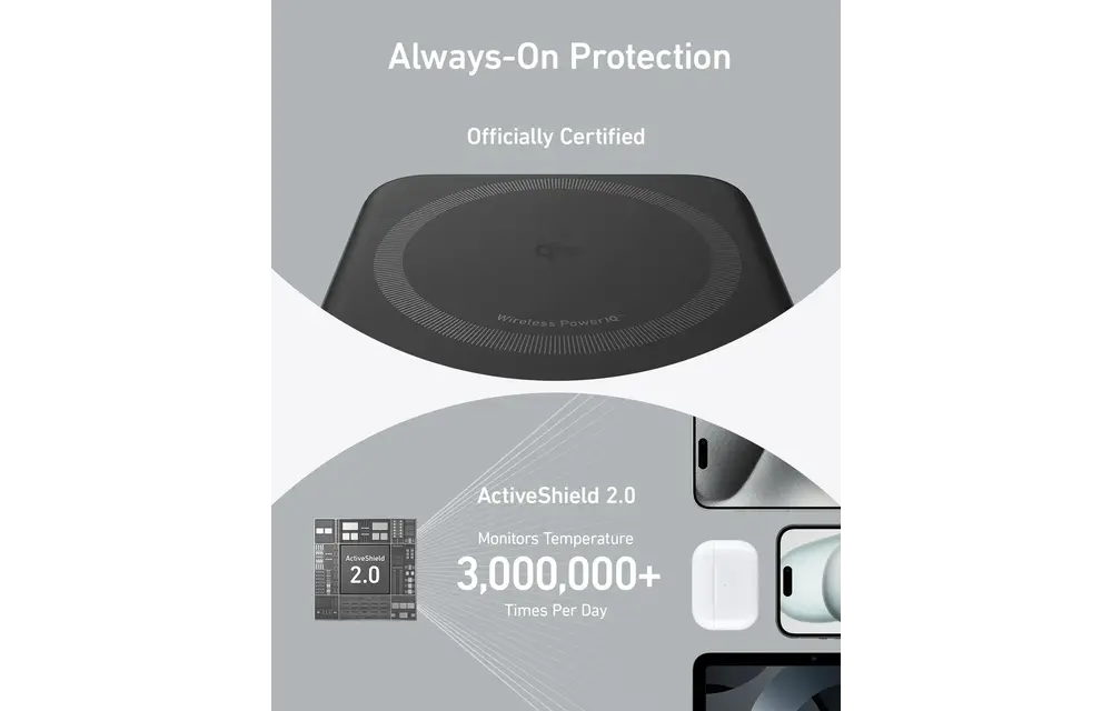 Anker MagGo Power Bank 10K with Stand & Smart Display 10,000mAh - Black