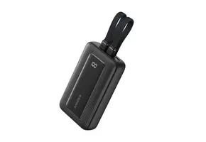 Anker Zolo Power Bank Built in USB-C and Lightning Cable 10,000mAh - Black