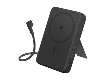 Anker Zolo Magnetic Power Bank Built in Stand & USB-C 30W Cable 10,000mAh - Black