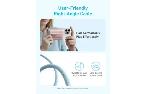 Anker Zolo Magnetic Power Bank Built in Stand & USB-C 30W Cable 10,000mAh - Black