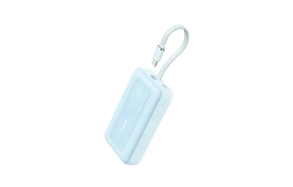 Anker Zolo Power Bank Built in USB-C Cable 10,000mAh - Blue