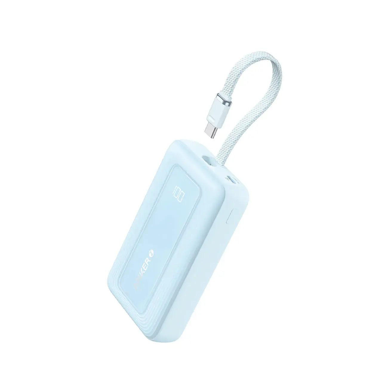 Anker Zolo Power Bank Built in USB-C Cable 10,000mAh - Blue