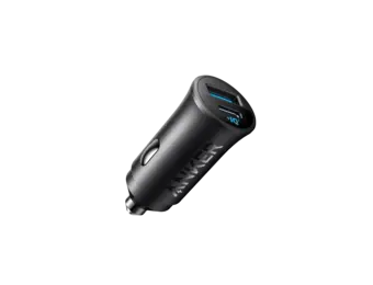 Anker Ultra Compact Dual Port USB-C+USB Car Charger 30W - Black