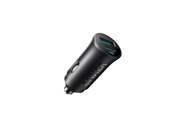 Anker Ultra Compact Dual Port USB-C+USB Car Charger 30W - Black