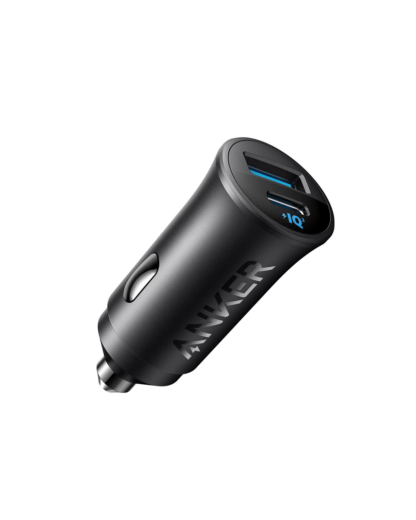 Anker Ultra Compact Dual Port USB-C+USB Car Charger 30W - Black