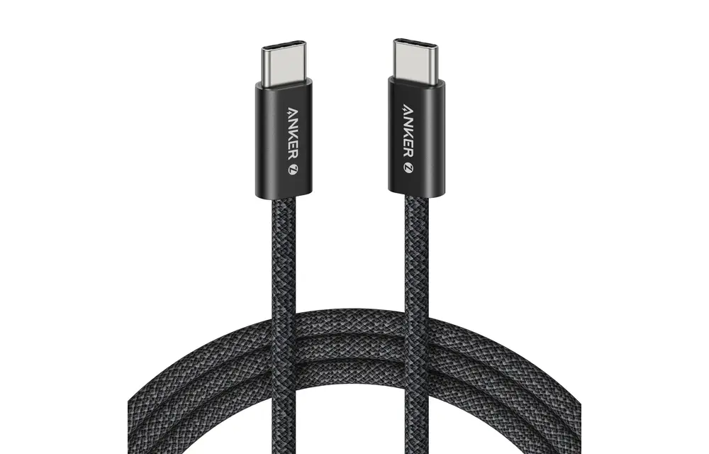 Anker Zolo Dirt-Resistant Braided Fast Charging USB-C Cable 240W, 6ft/1.83m - Black